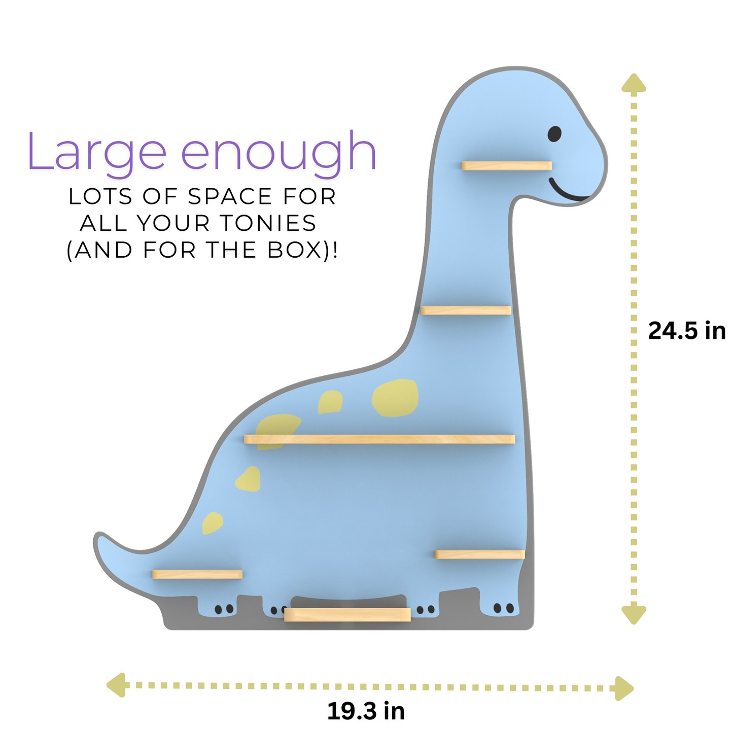 Magnetic Tonies Shelf DINOSAUR