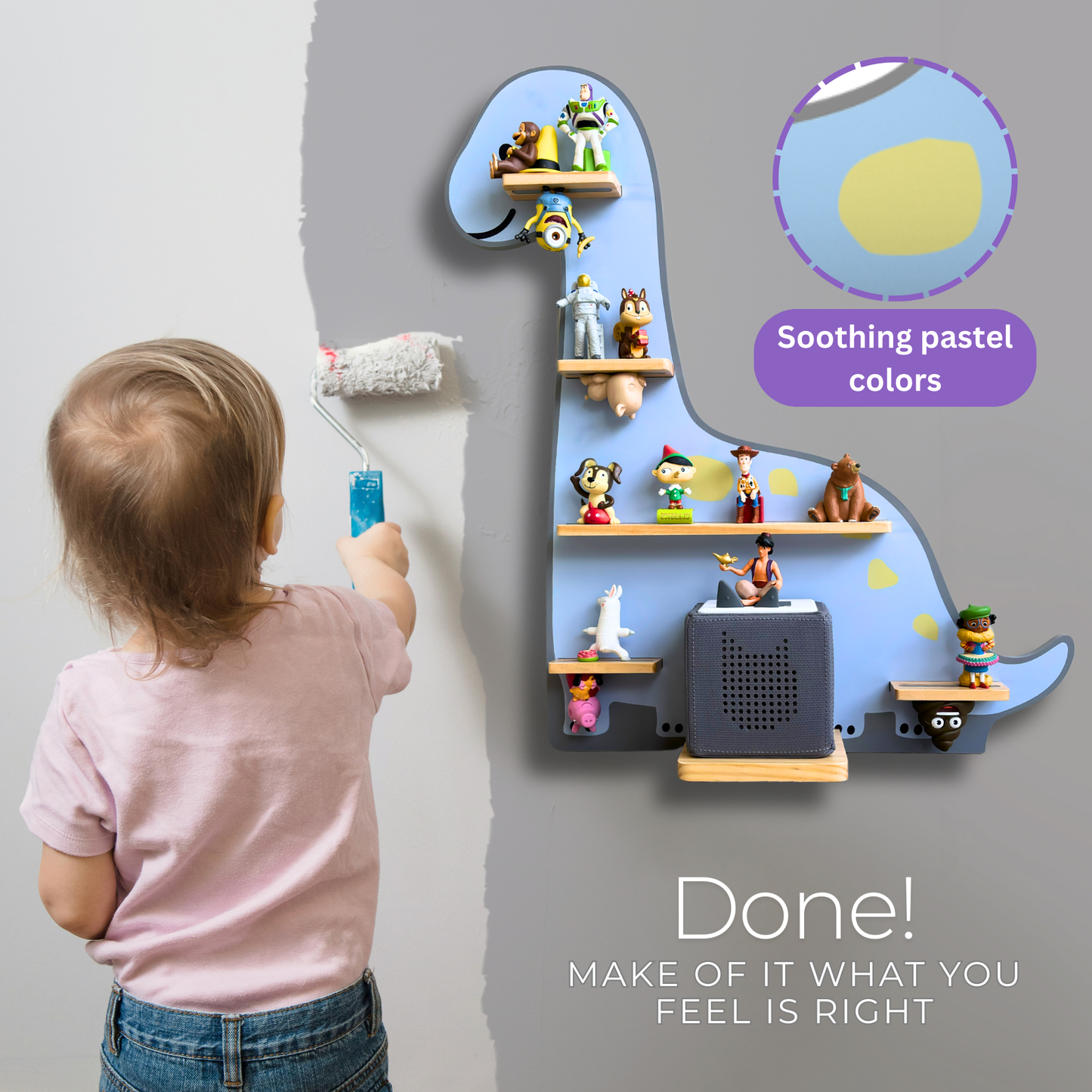 Magnetic Tonies Shelf DINOSAUR