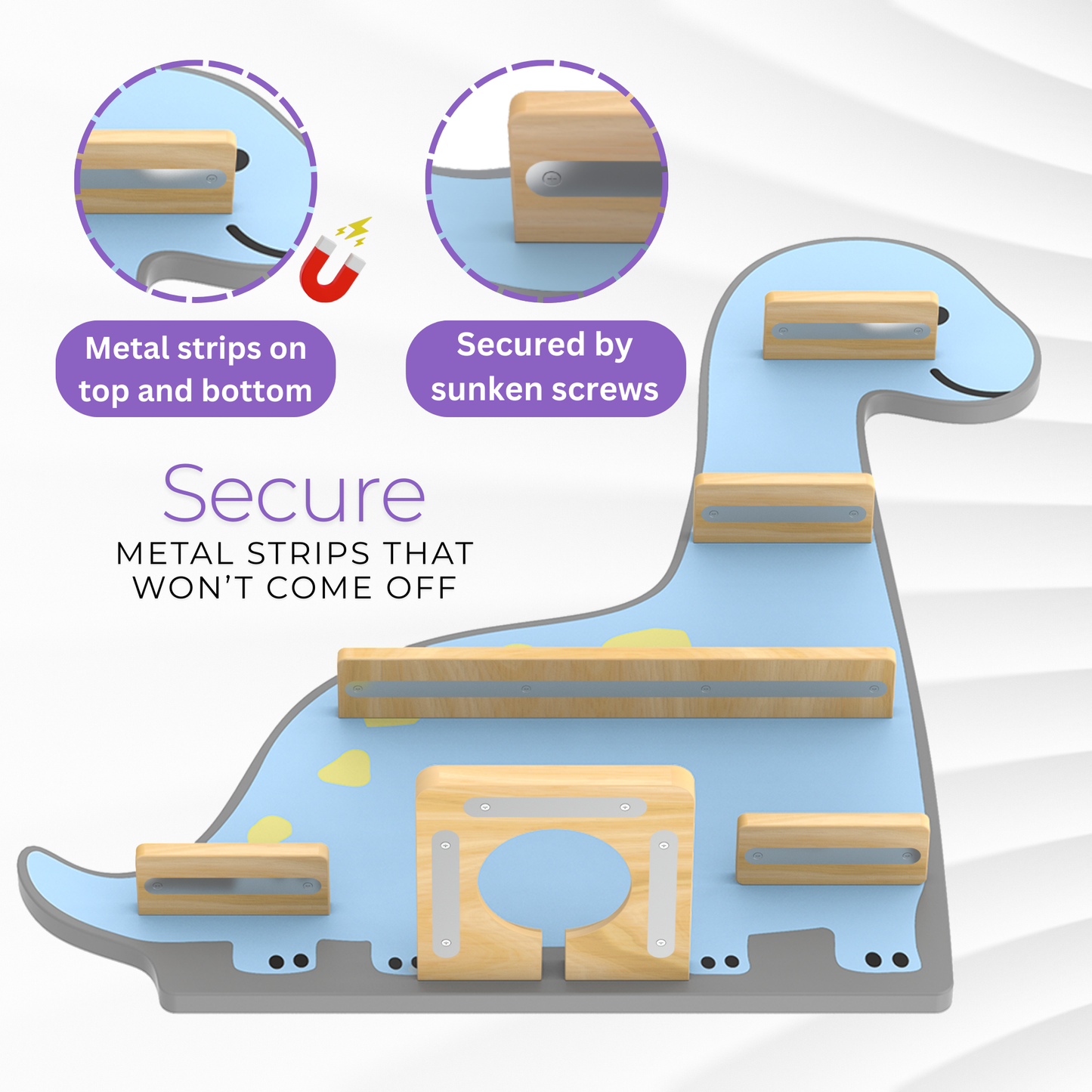 Magnetic Tonies Shelf DINOSAUR